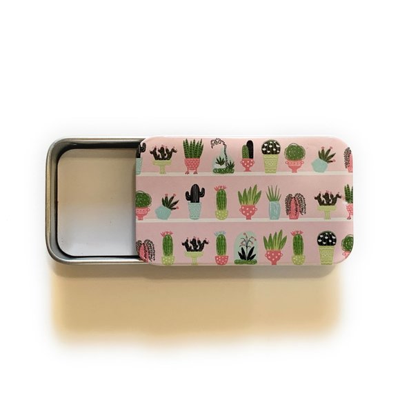 Stitch Markers Tin Knitting Metal Ring Cactus Set with Case Gifts for Knitters - Picture 5 of 6